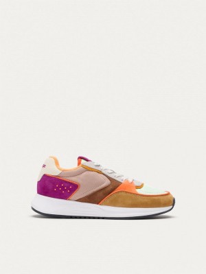 Sneakers Donna Hoff District Beale Bianche Marroni Viola | URR4339KR