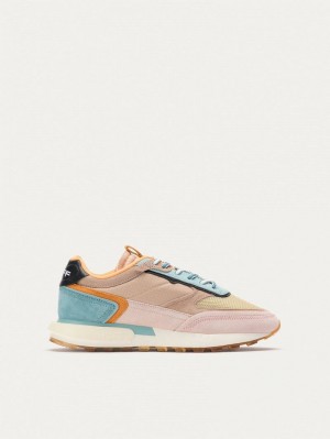 Sneakers Donna Hoff Tribe Kumasi Khaki Rosa Blu | PSA361DE