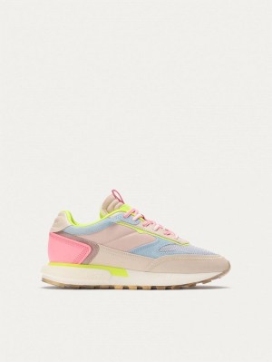 Sneakers Donna Hoff Tribe Tana Rosa Khaki Blu | TOL4729GQ