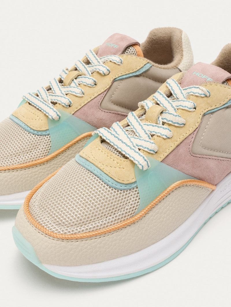 Sneakers Donna Hoff District Carnaby Khaki Rosa Gialle | QES9944FD