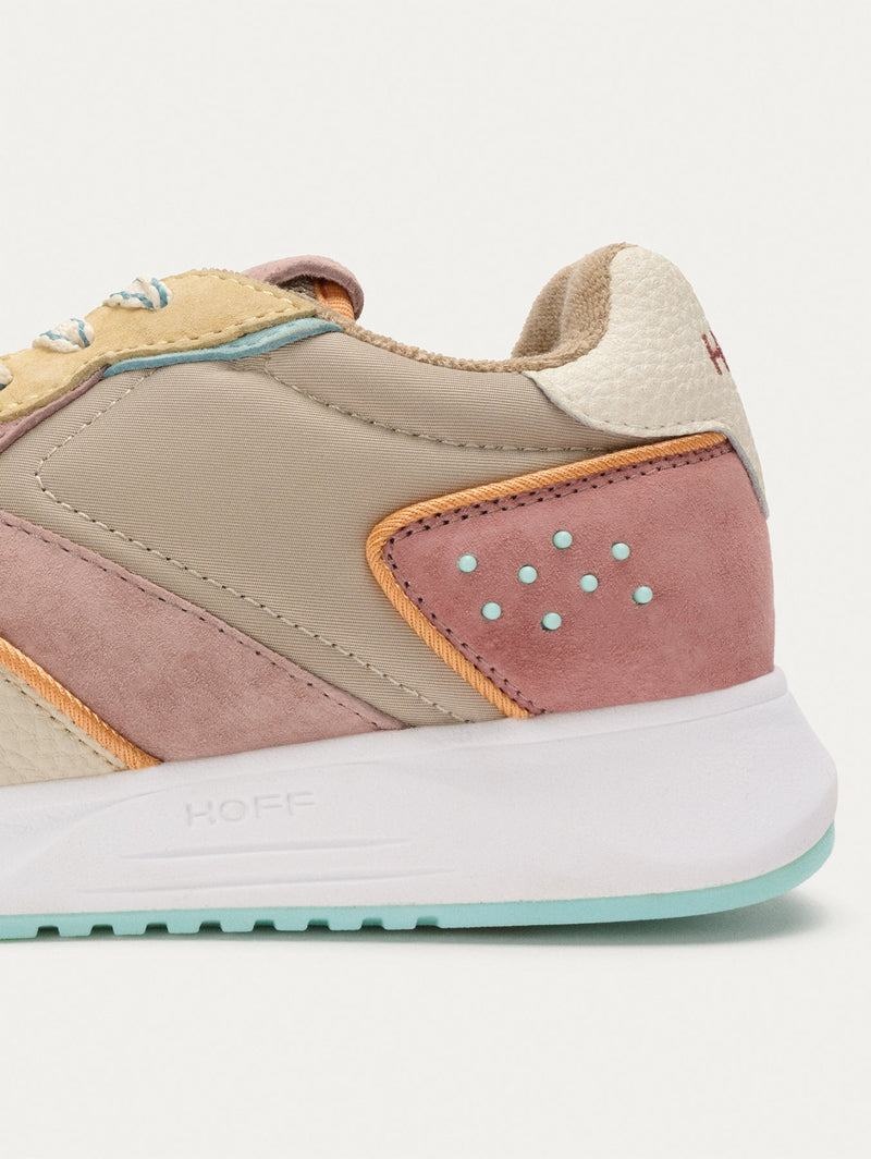 Sneakers Donna Hoff District Carnaby Khaki Rosa Gialle | QES9944FD